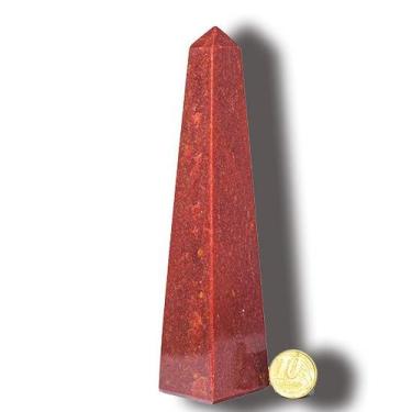 Imagem de Obelisco Quartzo Vermelho Natural 14 a 16 cm 300 a 400 g - Tipo B - Cr