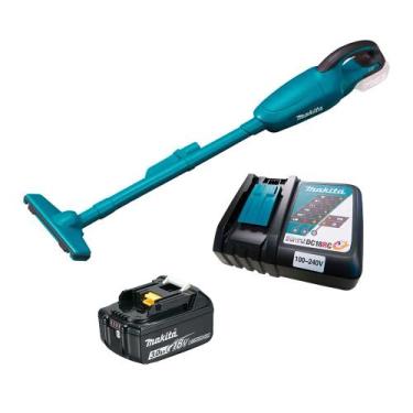 Imagem de Kit Aspirador de Pó à Bateria DCL180Z Makita e Bateria 18V 3.0Ah e Car