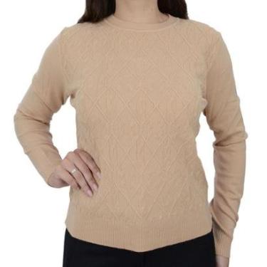 Imagem de Blusa Feminina Facinelli By Mooncity Tricot Camel - 651294-Feminino
