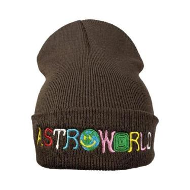 Imagem de Gorro De Inverno Unissex Com Bordado Astroworld, Chapéu Quente Para Es