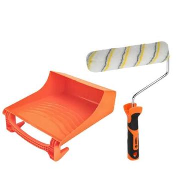 Imagem de Conjunto Garfo Gaiola + Rolo 23cm + Bandeja 3L p/ Pintura - Tigre