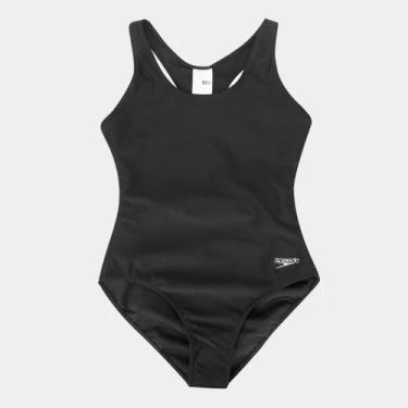Imagem de Maiô Speedo Racerback Feminino 20438, Preto, XG