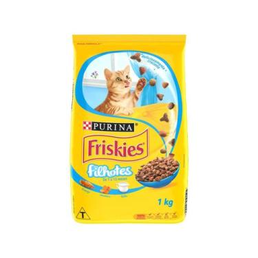 Imagem de Ração Premium para Gato Friskies - Frango Cenoura e Leite Filhote 1kg