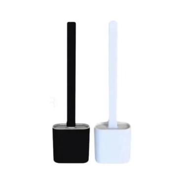 Imagem de Escova Sanitária de Silicone Limpador Banheiro Vaso Privada Fratelli C
