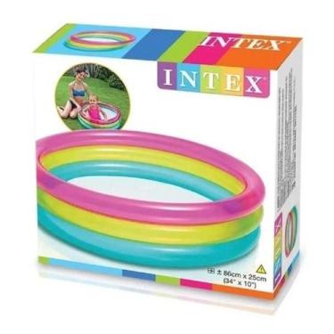 Imagem de Piscina Inflável Arco Íris 68l - Intex