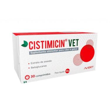 Imagem de Cistimicin Vet Suplemento Avert Cães E Gatos 30 Comprimidos