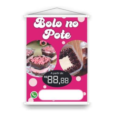Imagem de Banner em lona de Bolo de Pote. Uso interno e externo - Placas Iguassu
