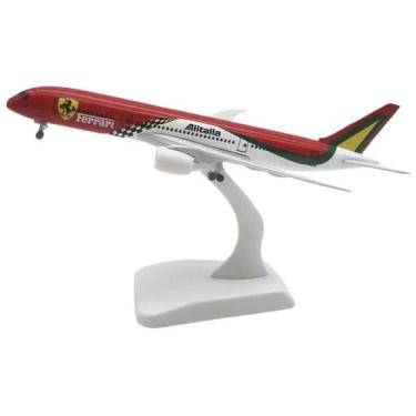 Imagem de Miniatura Avião Comercial Boeing 787 Alitalia Ferrari 1/350 - Aircraft