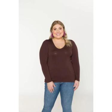 Imagem de Blusinha femina isabelle fashion segunda pele manga longa 0060 0061, M