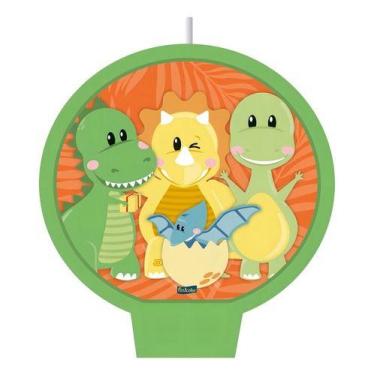 Imagem de Vela Para Aniversário Festa Dino Baby C/ 1 Unid. - Festcolor