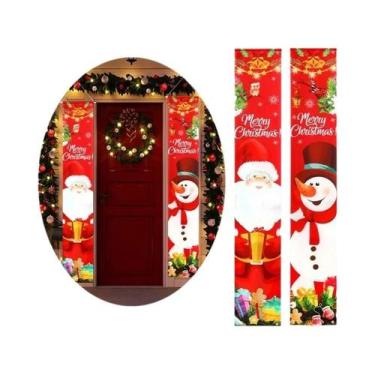 Imagem de Banner De Porta Quebra-Nozes Do Papai Noel Decorações De Natal 2025 En
