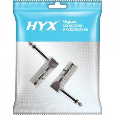 Imagem de Conector P10 Mono 90º Niquelado HJ029M HYX - PCT / 2