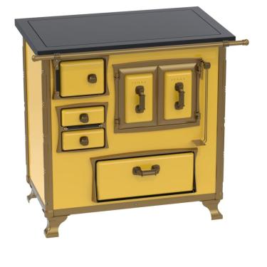 Imagem de Fogao a Lenha Venax GII n 1 Renaissance Premium Amarelo SD