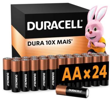 Imagem de Duracell Pilhas Alcalinas AA Pequena Pack 24 Unidades – Dura até 10x Mais – Ideal para Controle de Videogame e Brinquedos