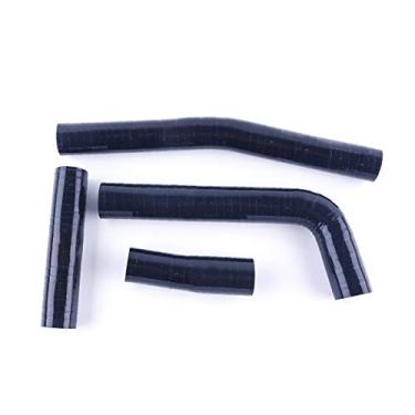 Imagem de LUXERAD Tubo de refrigeração de 3 camadas de 4,5 mm de desempenho de silicone para YAMAHA YZ426F 2000 2001 2002 (preto)