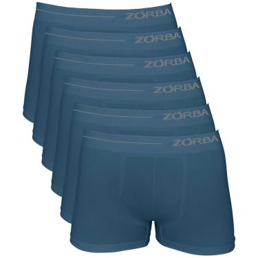 Imagem de Conjunto Cuecas Boxer Microfibra 839 Zorba Petróleo - 6 Peças
