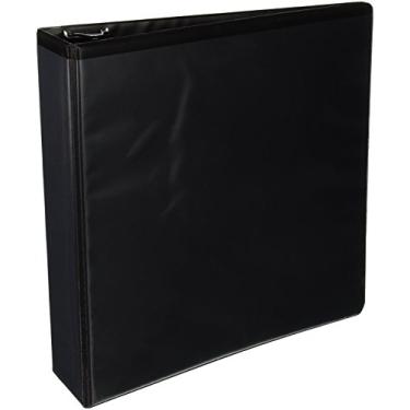 Imagem de Samsill Earth's Choice Fichário durável com base biológica com 3 anéis, visor transparente de 5 cm, anel em D, até 25% de plástico à base de plantas, certificado pela USDA, preto