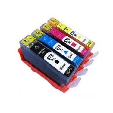 Imagem de KIT 4 CARTUCHOS DE TINTA COMPATÍVEIS 655/670XL/685 CYMBK |4625 4615 3525 5525 6520 |