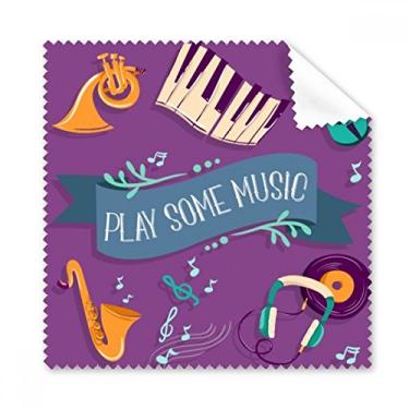 Imagem de Fone de ouvido elétrico de piano musical, pano de limpeza de sons, tela de celular, 5 peças