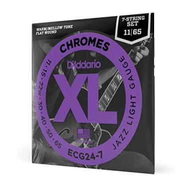 Imagem de Encordoamento Para Guitarra 7-Cordas .011-.065 Lisa D'Addario XL Chromes ECG24-7