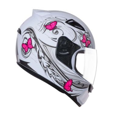 Imagem de Capacete Ebf Spark New Borboleta Branco