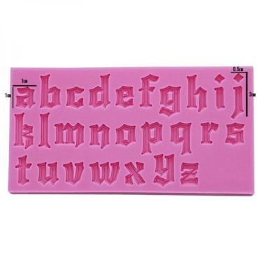Imagem de Molde Silicone Alfabeto Antigo Minúsculo
