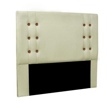 Imagem de Cabeceira Genova Cama Box Casal 140cm Linho Rustico Natural - SSX Multicoisas