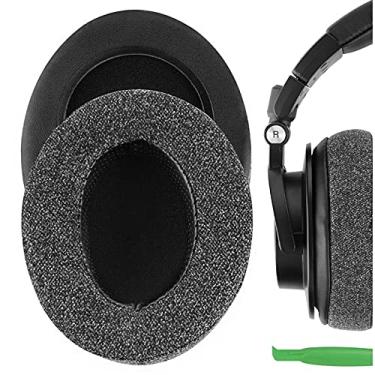 Imagem de Geekria Almofadas auriculares de substituição Comfort Linen compatíveis com fones de ouvido Audio-Technica ATH-M50XBT, M50xBT2, M50X, M60X, M40X, M30X, M20X, M10X, ATH-ANC9, peças de reparo (cinza