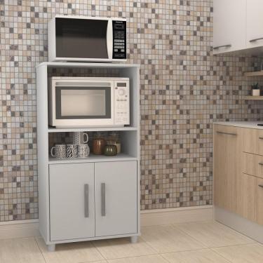 Imagem de Torre Quente Paneleiro Armário Multiuso 2 Portas 1 Nicho Forno Cozinha Modulada Organiz...