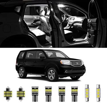Imagem de AWALITED Kit de luzes LED interiores piloto de 17 peças Super brilhantes LED Mapa Dome Lâmpadas para Honda Pilot 2009 2010 2011 2012 2013 2014 2015 todos os modelos