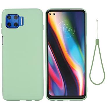 Imagem de For Motorola Moto G 5G Plus Solid Color Liquid Silicone Dropproof Full Coverage Protective Case