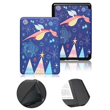 Imagem de Capa de 15,24 cm para o novo Kindle 11ª geração, versão 2022 (não serve para Kindle Paperwhite 11ª ou Kindle 10ª 2019), capa protetora à prova d'água com ativação automática