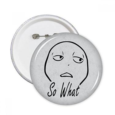 Imagem de Contempt Preto Bonito Chat Feliz Padrão Pinos Redondos Emblema Emblema Acessório Decoração 5 peças