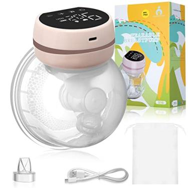 Imagem de Bomba de Extração sem fio para o peito com 3 modos, 9 níveis, visor LCD, função de armazenamento indolor, rosa 24 mm