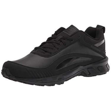 Imagem de Reebok Ridgerider Leather 6.0 Tênis de caminhada masculino, Núcleo preto/cinza verdadeiro, 11.5