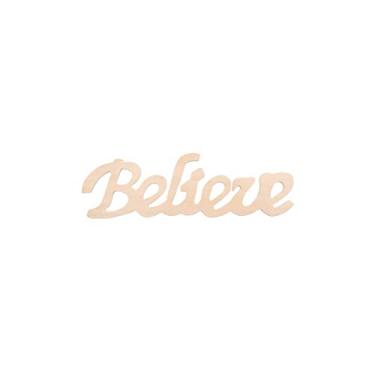 Imagem de Darice Believe Wood Script 5 x 1.5 inches (6-Pack) 9110-80
