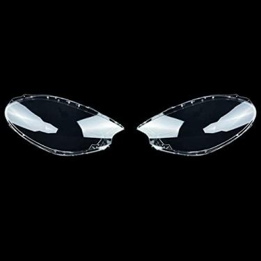 Imagem de TONUSA Lente do farol dianteiro do carro para substituição da tampa do vidro do carro abajur transparente, para Porsche Macan 2014 2015 2016 2017
