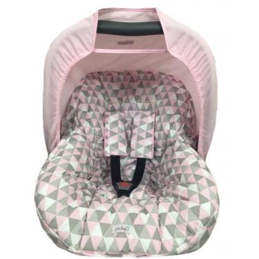 Imagem de Capa Para Bebê Conforto Com Capota Universal Rosa - Casa Home