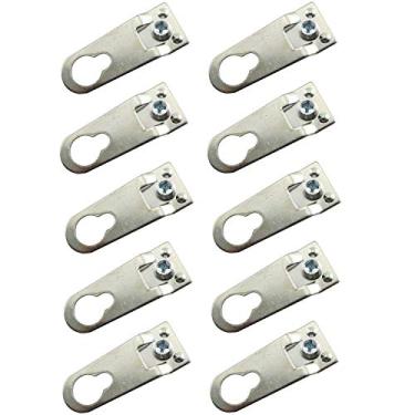 Imagem de Youliang 10 peças de liga de alumínio, moldura de gancho, painel traseiro, gancho, moldura para pendurar suporte, acessórios de ferragens 40 x 15 mm