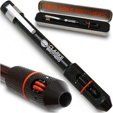 Imagem de Clarke Brothers Suporte de caneta de solda Tig – alimentador de soldador com caixa de metal para armazenamento – dedo Tig de aderência confortável – clipe de bolso prático – resultados de soldagem profissional