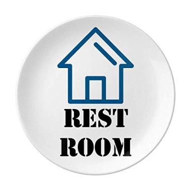 Imagem de Prato de lavagem de vaso sanitário conveniente decorativo de porcelana Salver louças de jantar