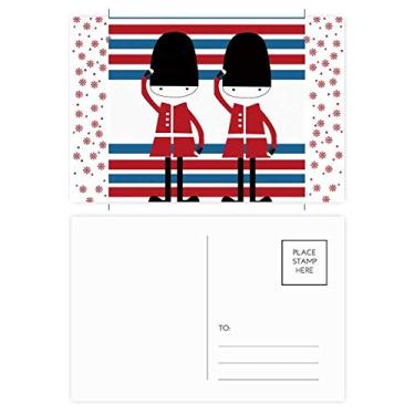 Imagem de Cartão postal de Natal com a bandeira de marco do Reino Unido para celebrações de Natal e Natal