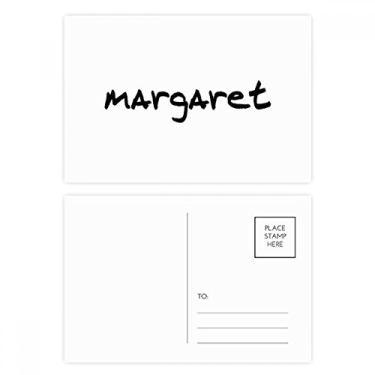 Imagem de Cartão postal especial de escrita em inglês MARGARET conjunto de cartões postais de aniversário para correspondência de cartões de agradecimento
