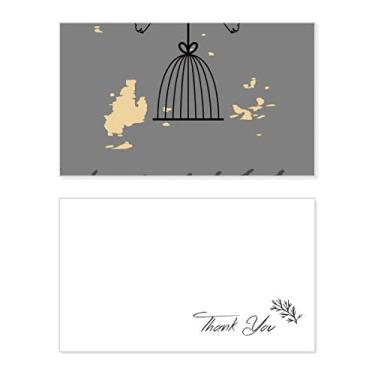 Imagem de Gaiola de plantas abstratas, padrão artístico, cartão de agradecimento, papel de aniversário, agradecimento de casamento