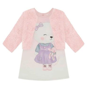 Imagem de Conjunto Infantil Vestido ThermoSkin Bolero Pelo Kukiê-Feminino