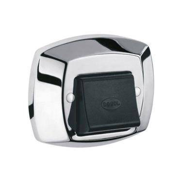 Imagem de Acabamento Para Válvula De Descarga Clássica - Docol Preto Com Cromado