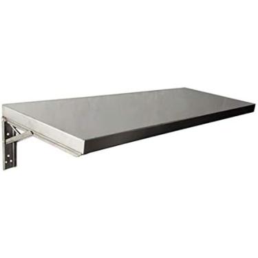Imagem de Mesa Dobrável De Aço Inoxidável 304, Prateleira Multifuncional Para Pendurar Na Parede Da Cozinha Prateleira Divisória Para Mesa De Jantar Para Espaços Pequenos, Uso Em Escritório Doméstico,60×30c