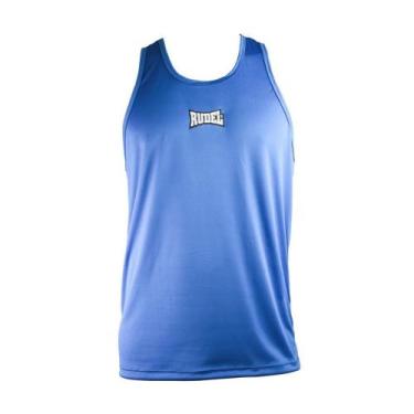 Imagem de Camiseta Regata Fitness Fighter Dry Azul Rudel