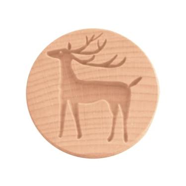 Imagem de Carimbos de biscoito moldes de fondant material de madeira cortadores de biscoito domésticos cortadores de biscoito material de madeira presente para crianças ferramentas de cozimento de biscoito