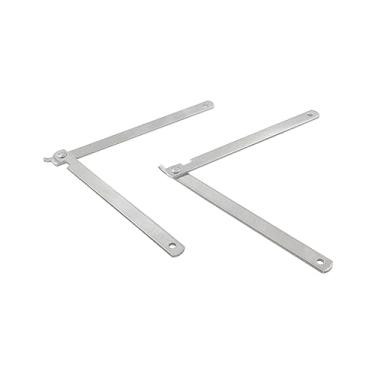 Imagem de Aracombie 2 pacotes de dobradiça de suporte de tampa macia, dobradiça dobrável rotativa, resistente, suporte de tampa de aço inoxidável para armário de mesa frontal